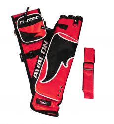 Колчан AVALON TARGET QUIVERS CLASSIC 3TUBES WITH BELT AND 2 POCKETS RH RED
